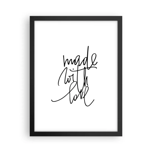 Pôster com moldura preta - A melhor marca - 30x40 cm