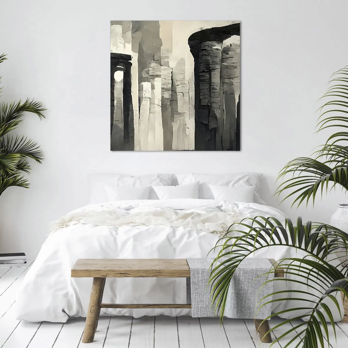 Quadro em tela - A majestade da antiguidade - 30x30 cm