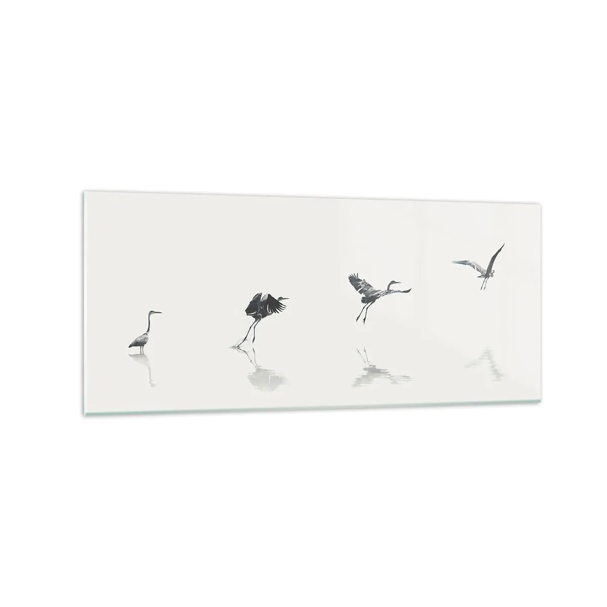 Quadro em vidro - Quatro passos simples - 120x50 cm
