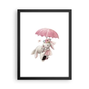 Pôster com moldura preta - Isso é amor - 30x40 cm