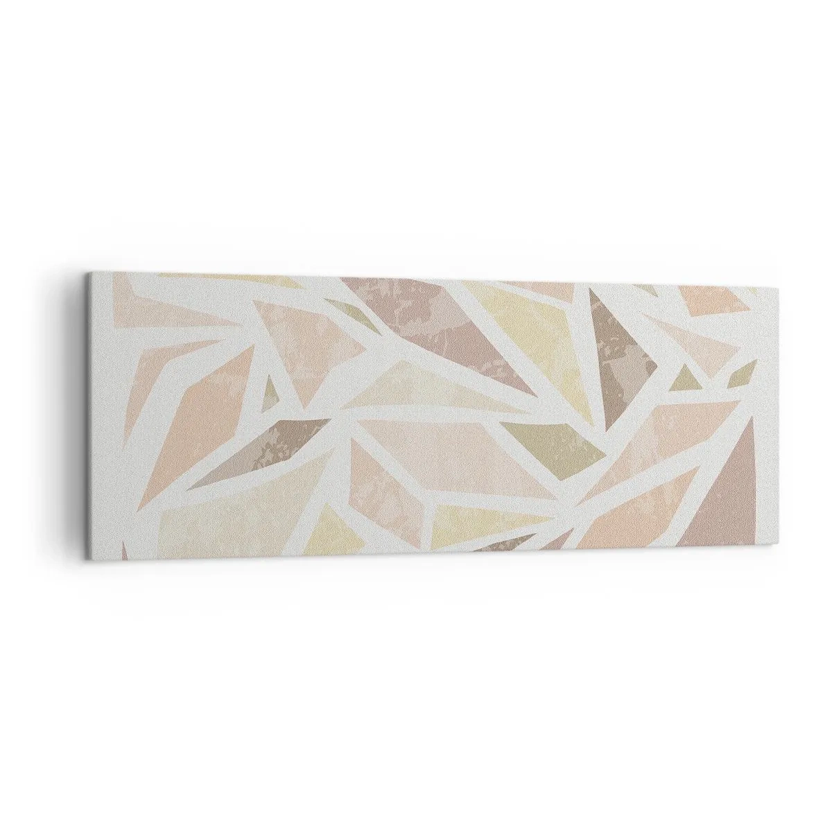 Quadro em tela - Composição de vitral - 140x50 cm