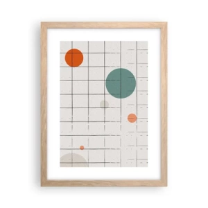 Pôster com moldura de carvalho claro - Encurralado. Nós ou eles? - 30x40 cm