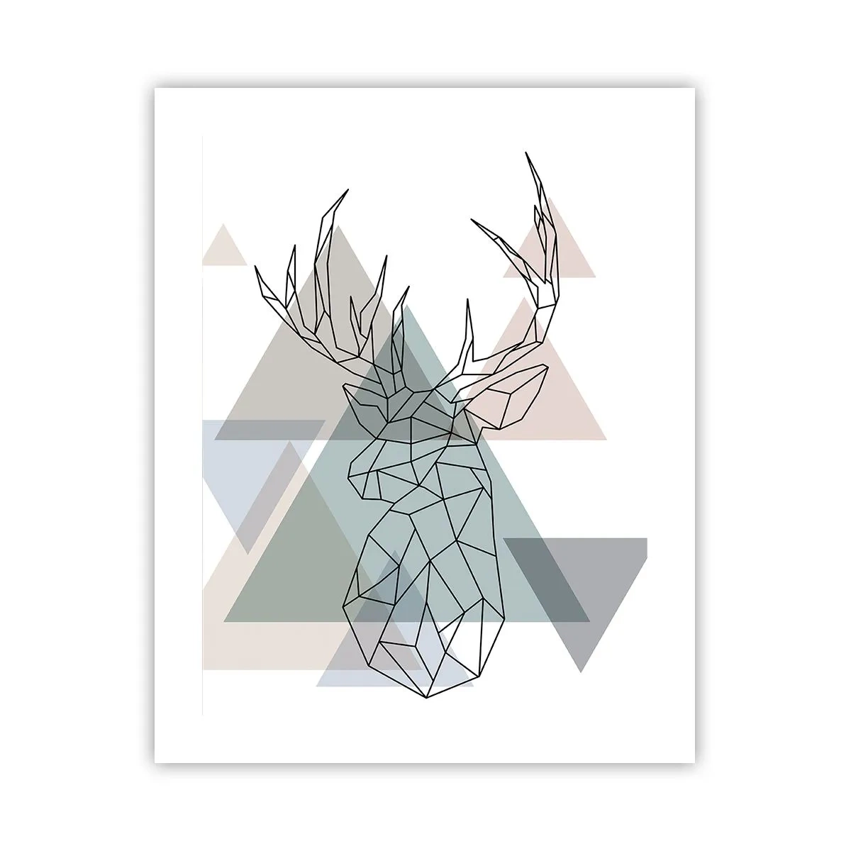 Pôster - Numa floresta geométrica - 40x50 cm