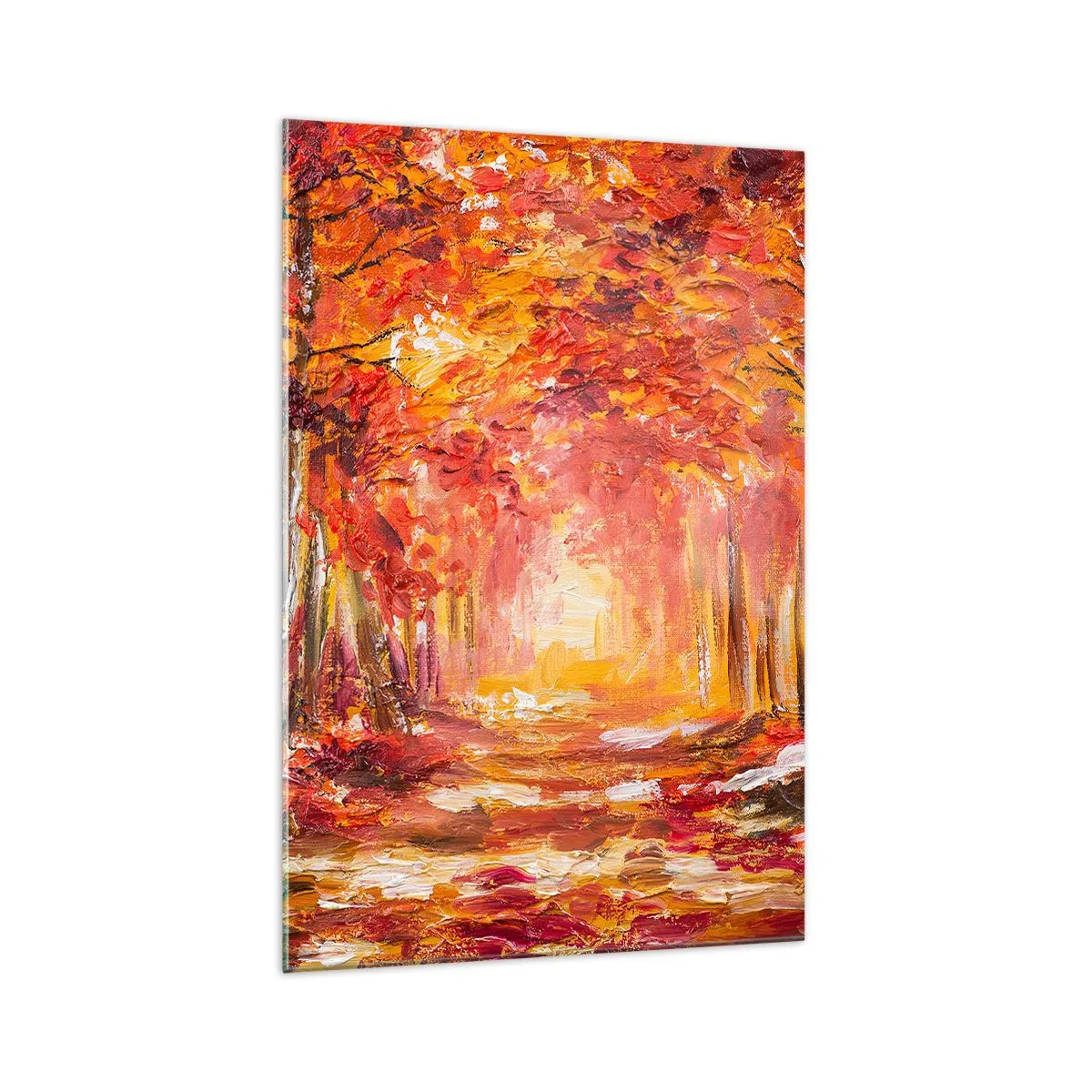 Quadro em vidro - Floresta de cobre - 70x100 cm