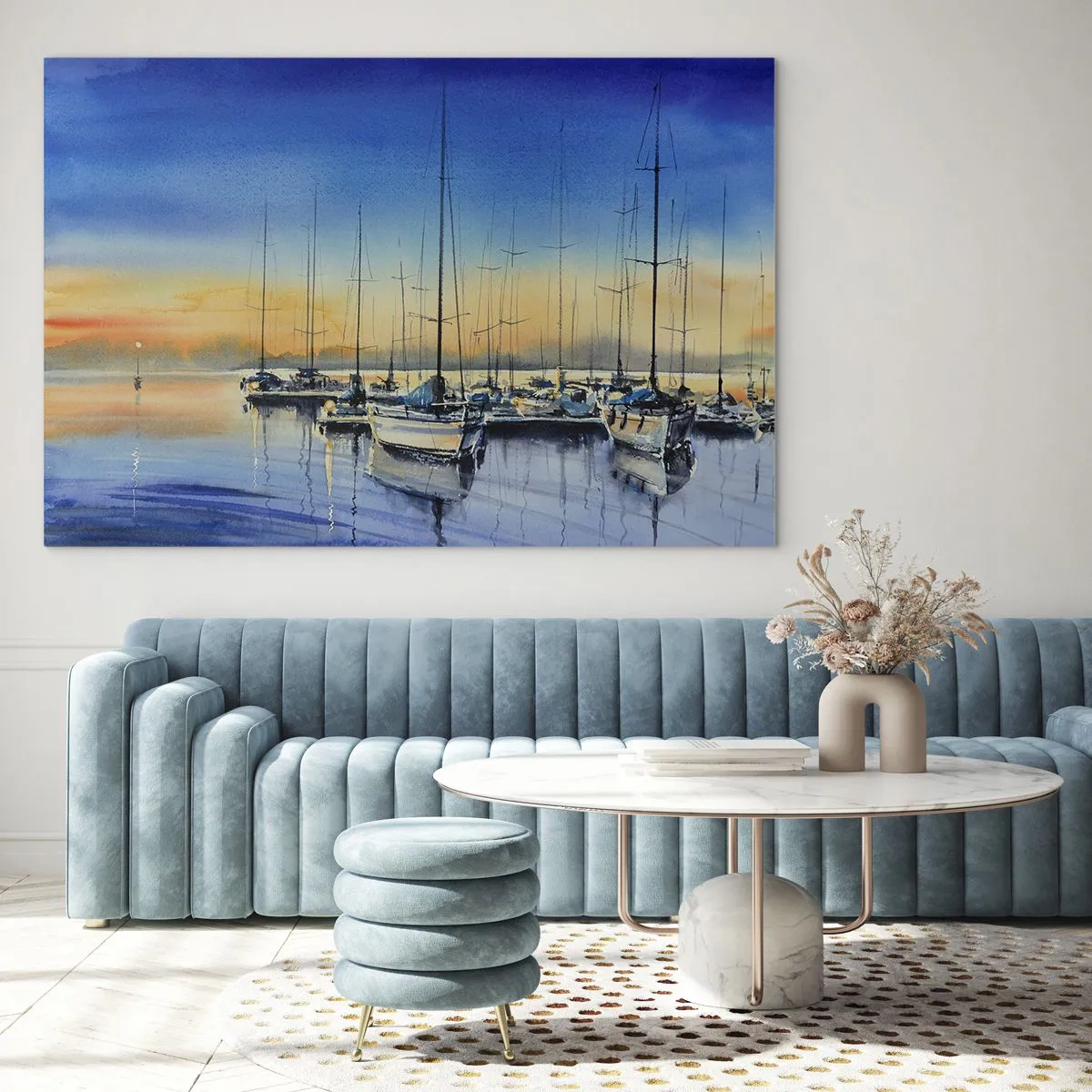 Quadro em vidro - Fim de um bom dia - 100x70 cm