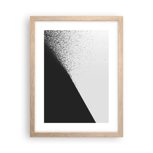 Pôster com moldura de carvalho claro - Cada vez mais rápido, cada vez mais - 30x40 cm