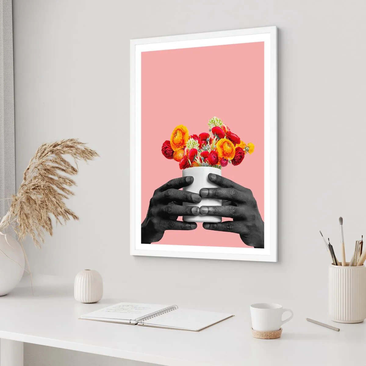 Pôster em moldura branca - A apoteose da vida - 50x70 cm