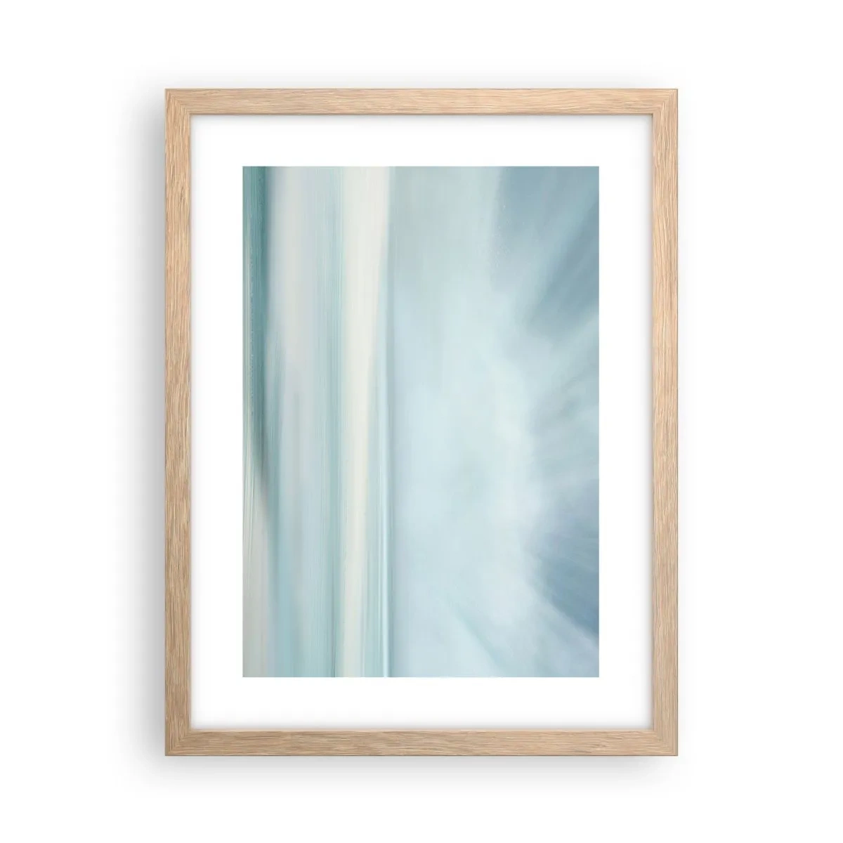 Pôster com moldura de carvalho claro - Paz ao horizonte - 30x40 cm