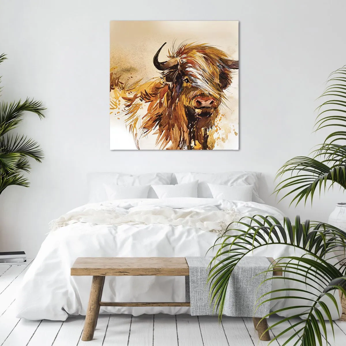 Quadro em tela - Orgulho do caçador - 30x30 cm