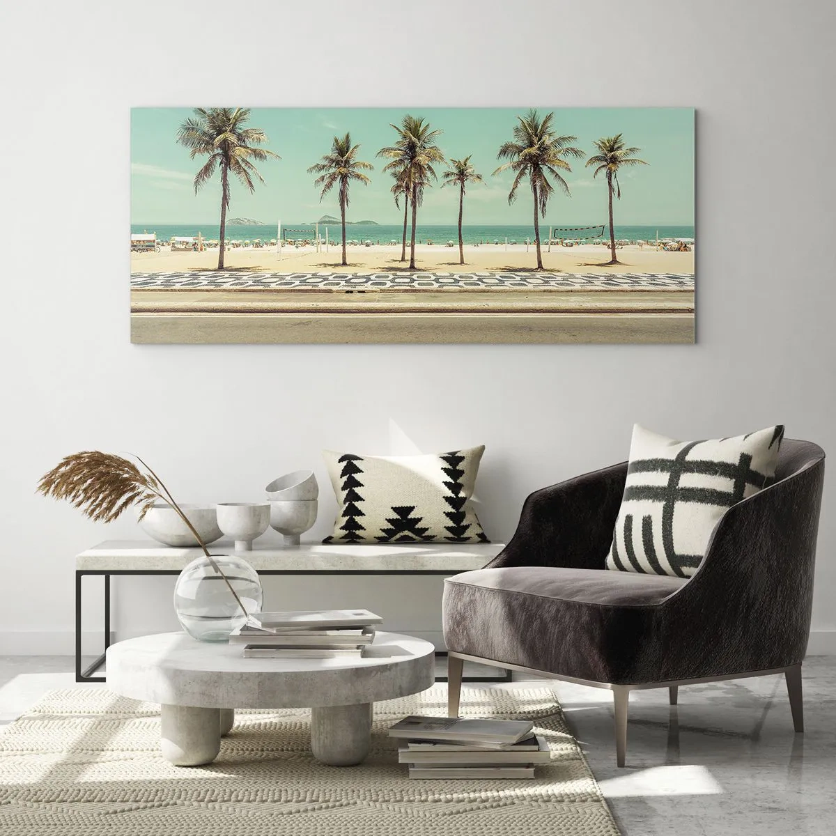 Quadro em vidro - Em guarda da praia - 120x50 cm