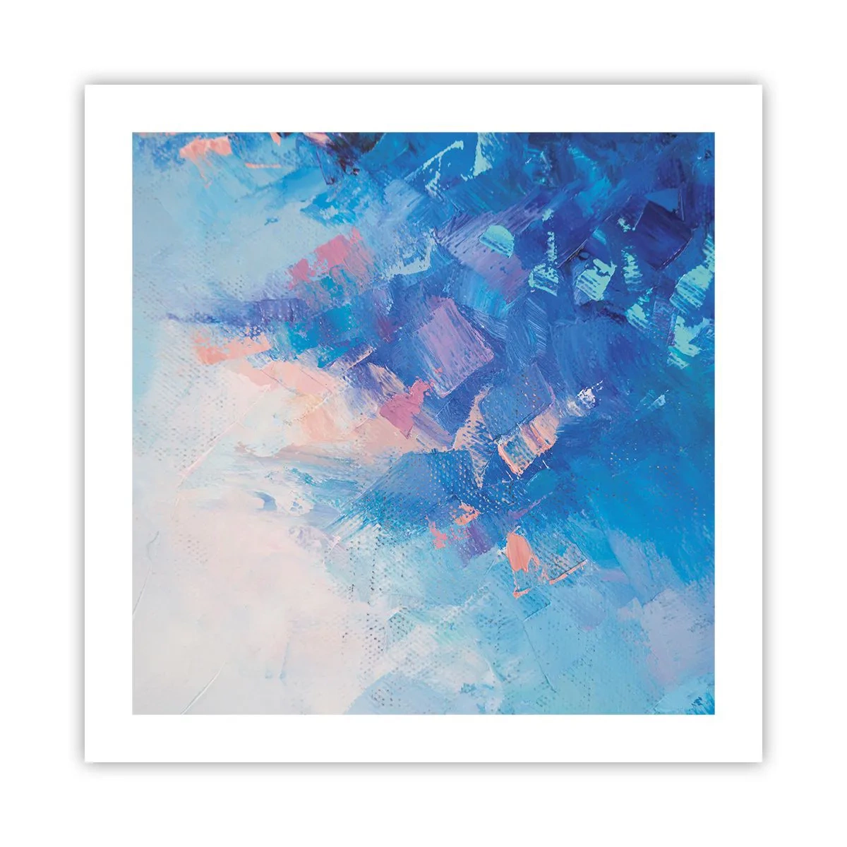 Pôster - Abstração de inverno - 50x50 cm