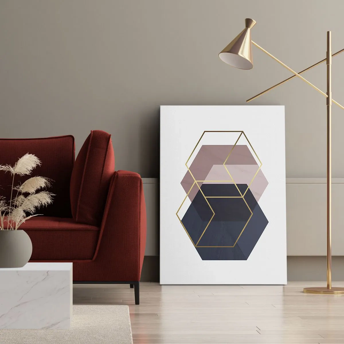 Quadro em tela - O poder da simplicidade - 45x80 cm