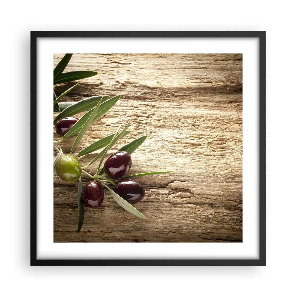 Pôster com moldura preta - Direto da natureza - 50x50 cm