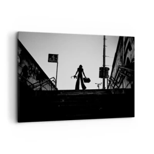 Quadro em tela - Caminhadas urbanas - 100x70 cm