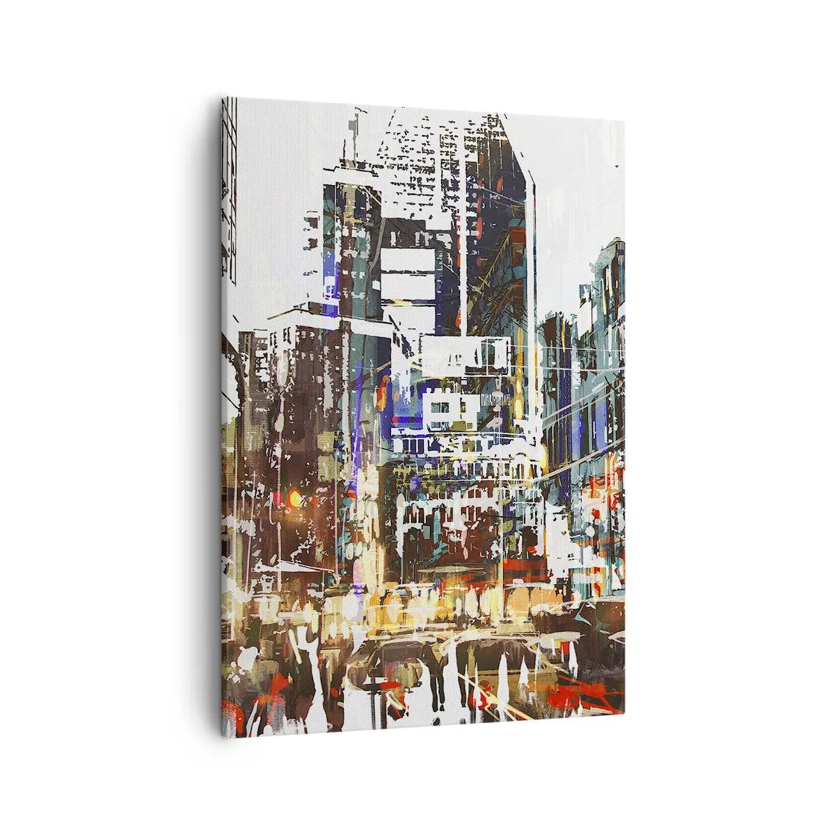 Quadro em tela - Cidade cintilante - 50x70 cm
