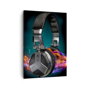 Quadro em tela - No fogo da música - 50x70 cm