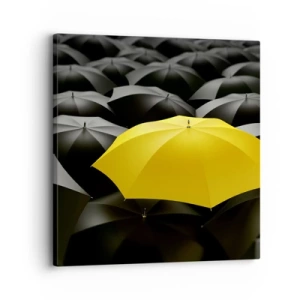 Quadro em tela - Adeus à tristeza - 30x30 cm