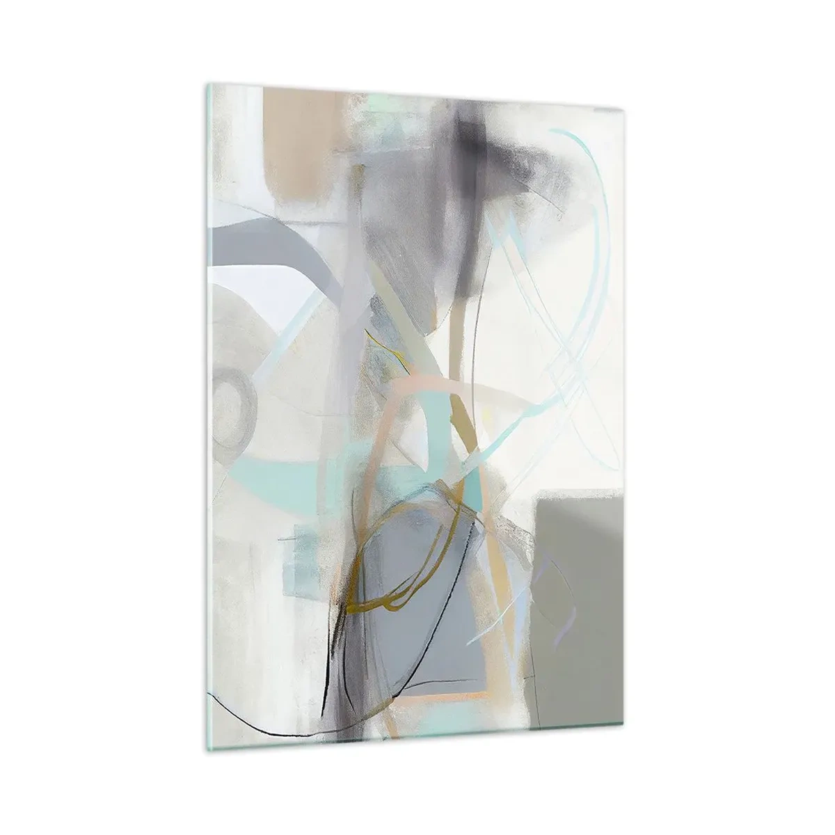 Quadro em vidro - Abstração enevoada - 50x70 cm