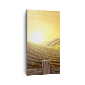 Quadro em tela - Uma fazenda como num conto de fadas - 45x80 cm