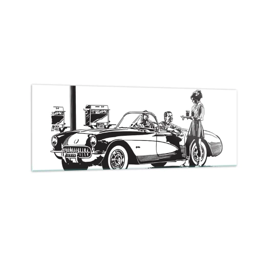 Quadro em vidro - 60º - América Despreocupada - 140x50 cm