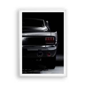 Pôster em moldura branca - O charme do clássico - 70x100 cm