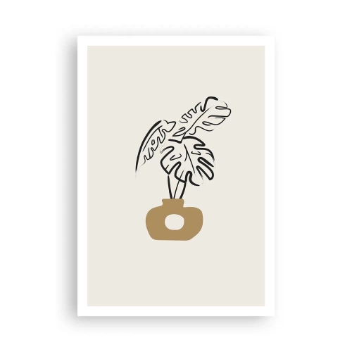 Pôster - Monstera – decoração do lar - 70x100 cm