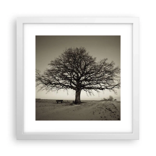 Pôster em moldura branca - Daqui para a eternidade - 30x30 cm