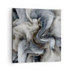 Quadro em tela - Pedra e flor - 60x60 cm