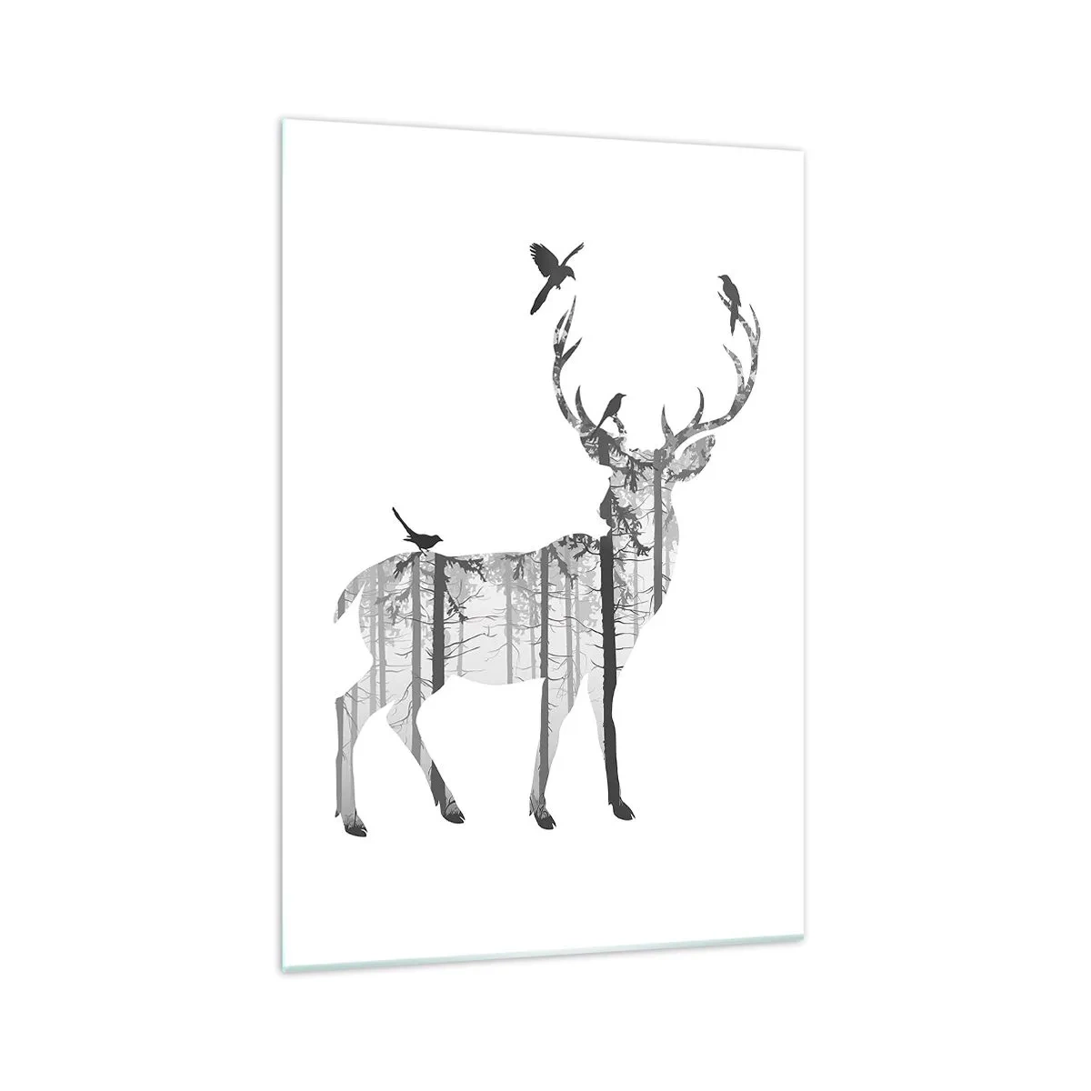 Quadro em vidro - Bom espírito da floresta - 70x100 cm