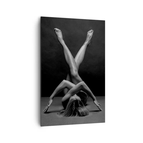 Quadro em tela - Geometria da nudez - 80x120 cm