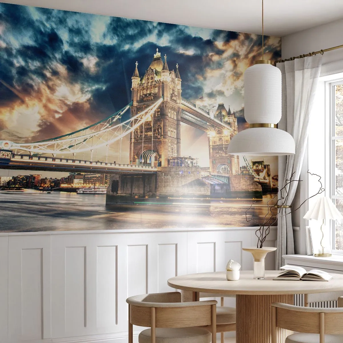 Papel de Parede Autocolante Deluxe Sticker - Monumento ao Império Vitoriano - Cidade, Londres, Arquitetura - 250x175 cm