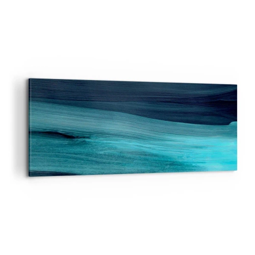 Quadro em tela - Vá com o fluxo - 100x40 cm