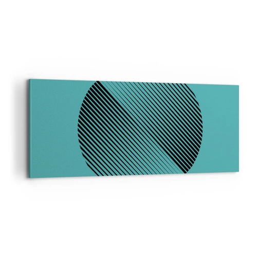 Quadro em tela - Círculo – uma variação geométrica - 100x40 cm