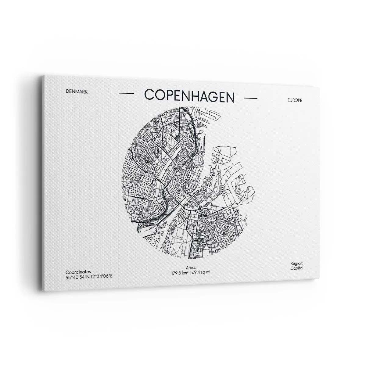 Quadro em tela - Anatomia de Copenhague - 120x80 cm