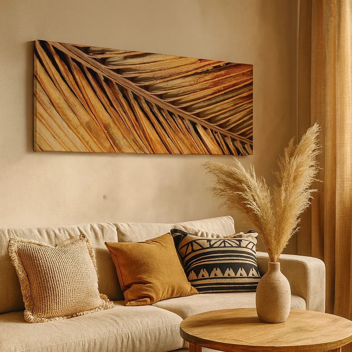 Quadro em tela - Ouro de coco - 30x30 cm