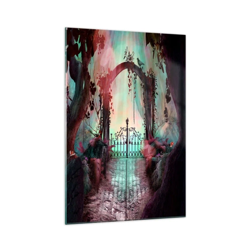 Quadro em vidro - Jardim secreto - 70x100 cm