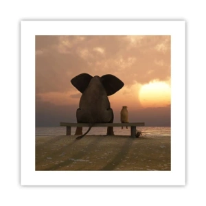 Pôster - Como é bom ficarmos em silêncio juntos - 40x40 cm