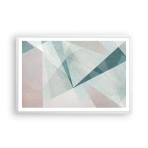 Pôster em moldura branca - Calmo, embora dinâmico - 91x61 cm