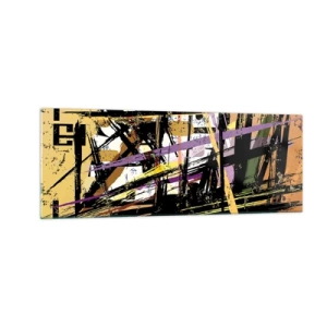 Quadro em vidro - Corte afiado - 140x50 cm