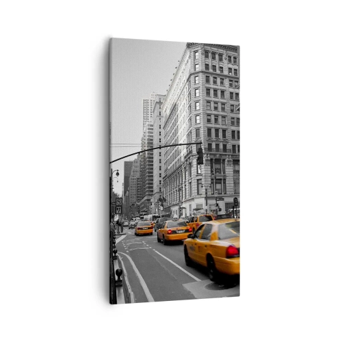 Quadro em tela - Sol da cidade grande - 55x100 cm