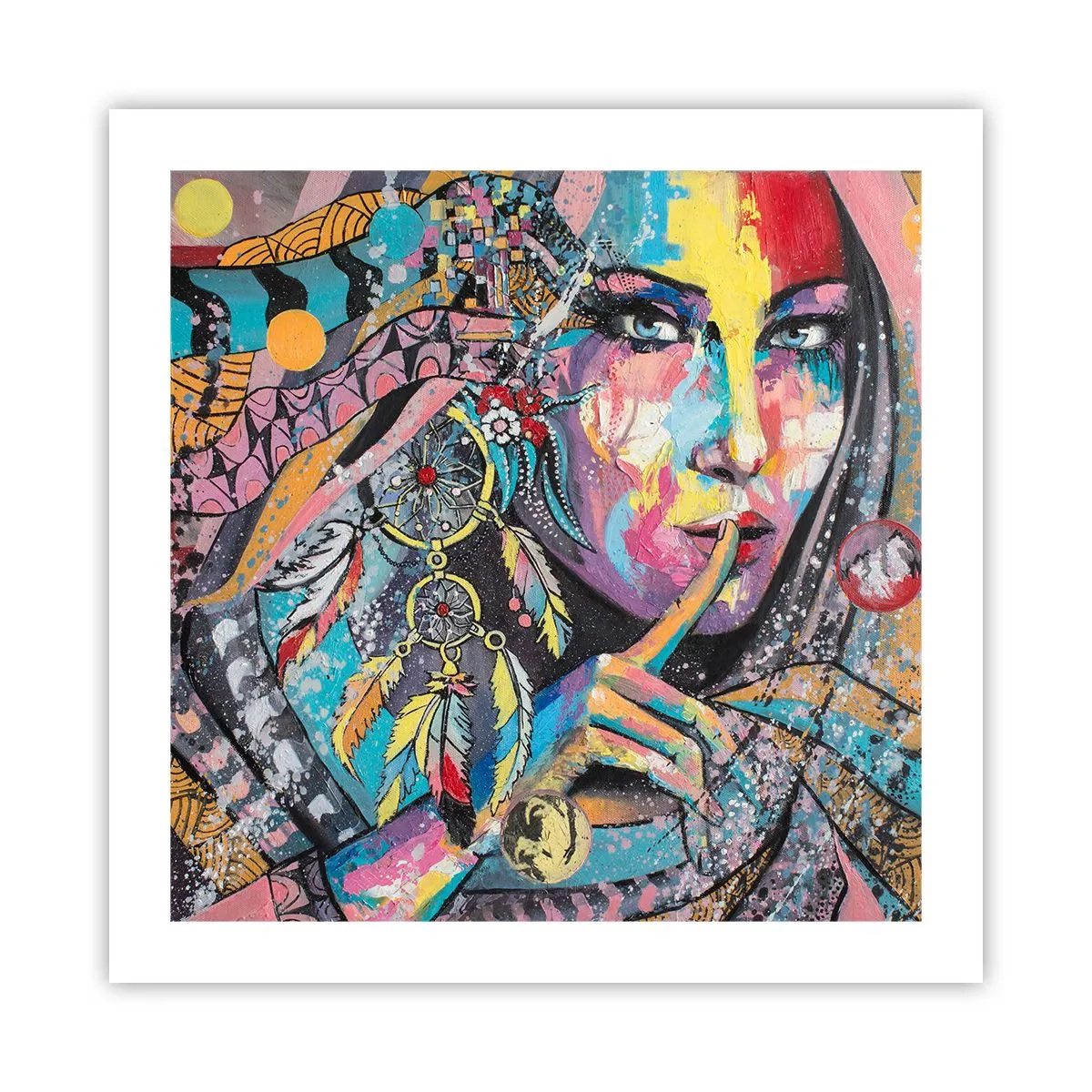 Pôster - Fique em silêncio até compreender - 50x50 cm