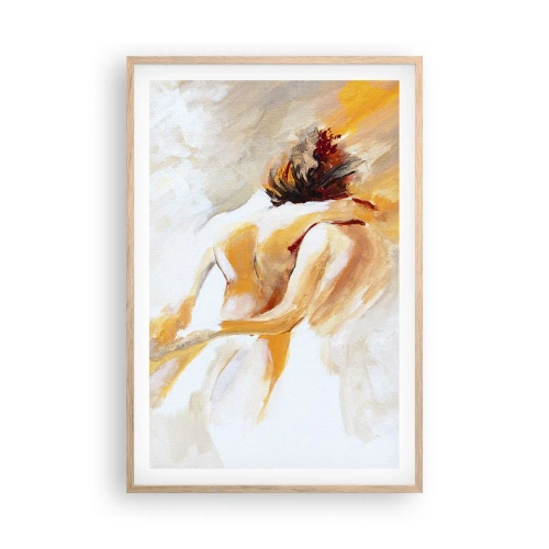 Pôster com moldura de carvalho claro - No céu da proximidade - 61x91 cm