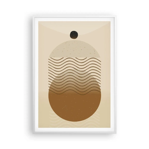 Pôster em moldura branca - Sobre a origem das figuras geométricas - 70x100 cm