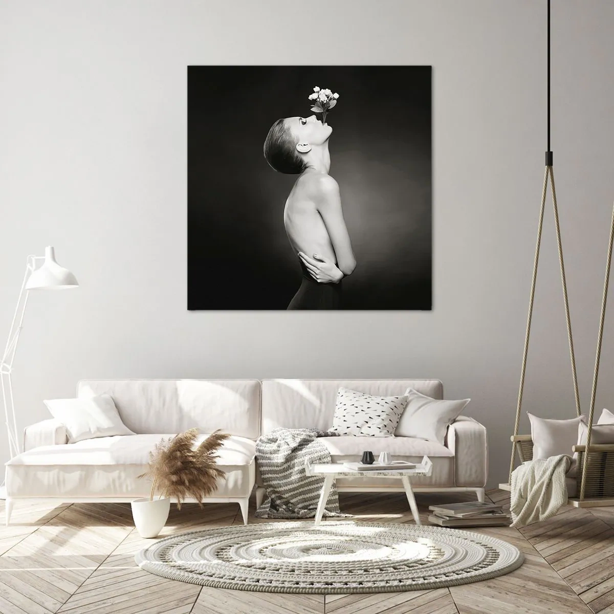 Quadro em tela - Elegância excêntrica - 30x30 cm