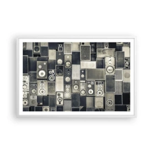 Pôster em moldura branca - Está tudo bem - 91x61 cm