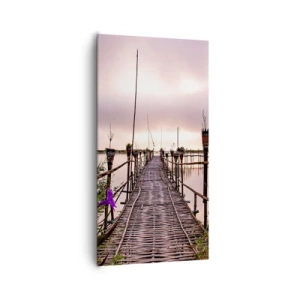 Quadro em tela - Paz e tranquilidade da Ásia - 65x120 cm