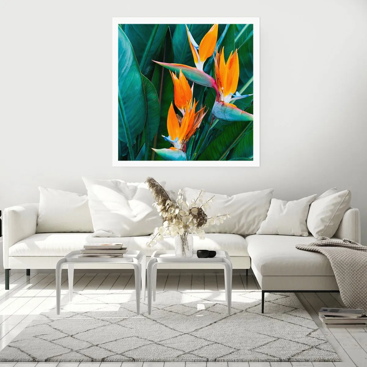 Pôster - É uma flor ou é um pássaro? - 40x40 cm