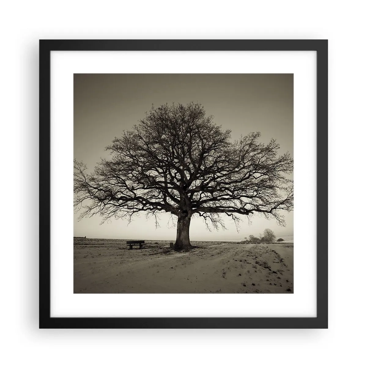 Pôster com moldura preta - Daqui para a eternidade - 40x40 cm