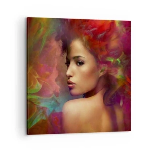 Quadro em tela - Mais bonito do que um arco-íris, tão delicado como um nevoeiro - 50x50 cm