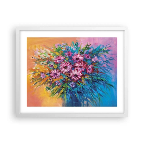 Pôster em moldura branca - A energia da vida - 50x40 cm